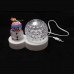 Снеговик и светящийся светодиодный шар