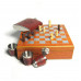 Шахматный набор с фляжкой (174мл) и металлическими стаканами