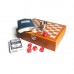 Шахматный набор с фляжкой (232мл), костями, картами и стаканом
