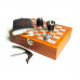 Шахматный набор с фляжкой (232мл), воронкой , стаканами и штопором