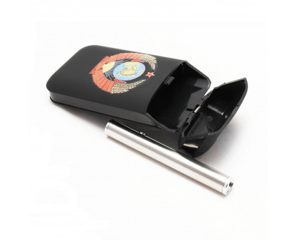 Портсигар с зажигалкой USB, вместимость 8 сигарет