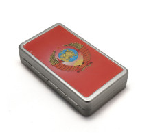 Портсигар алюминиевый с USB зажигалкой