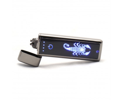 Зажигалка с USB-подзарядкой, LED-экраном, красной дугой